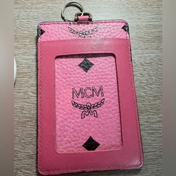 MCM lanyard/Cardholder in Visestos, pink - Picture 12 of 15